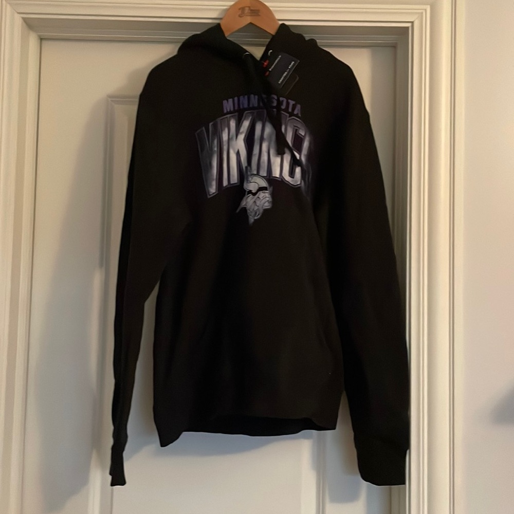 Black, NFL Vikings hooded sweatshirt